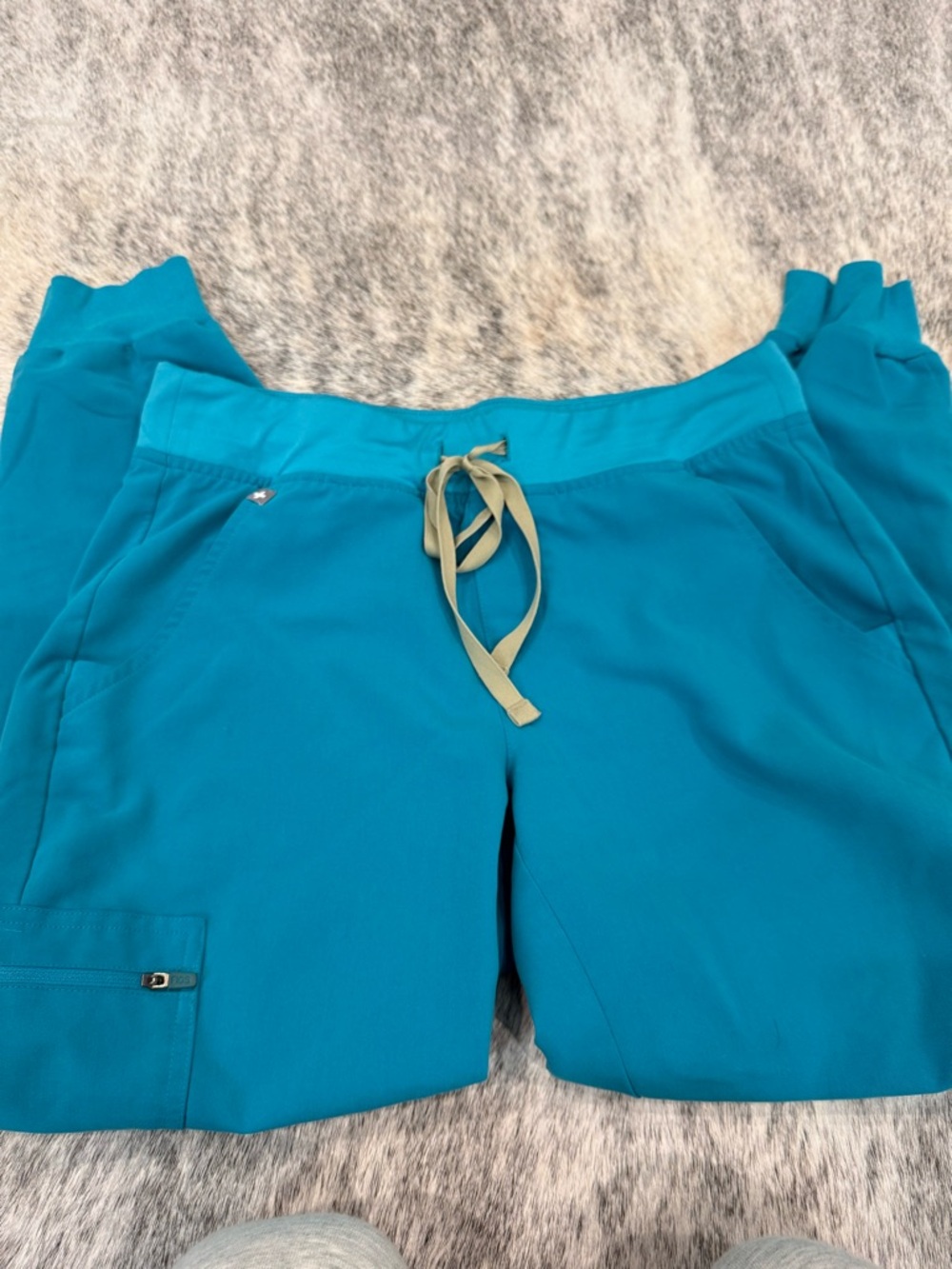 Figs Teal Medical Scrub Top